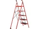 Стремянка 5 ступени 380*260мм высота 1617мм, до верхней ступени 1215мм INTERTOOL LT-0039 