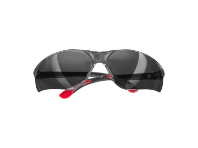 Очки защитные затемненные, материал линз поликарбонат, материал заушников полкарбонат, защита от удара INTERTOOL SP-0088