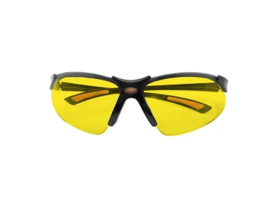 Очки защитные желтые, материал поликарбонат,заушины черного цвета, материал нейлон, резиновая накладка для носа,защита от удара INTERTOOL SP-0096