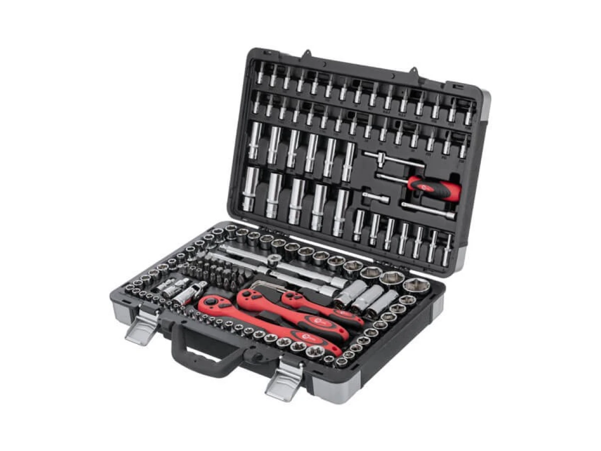 Набір інструментів професійний 1/4" & 3/8" & 1/2", 151 од., Cr-V INTERTOOL ET-7151 