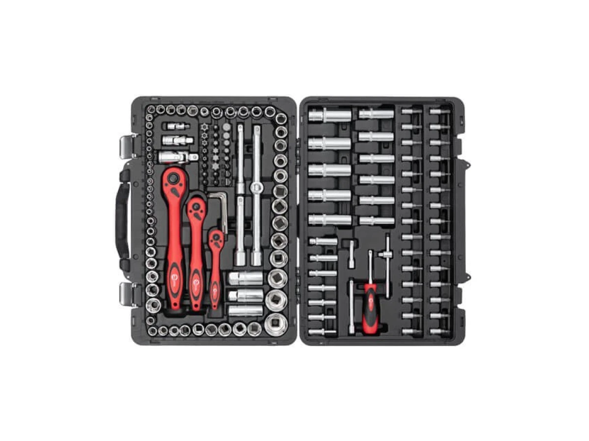 Набір інструментів професійний 1/4" & 3/8" & 1/2", 151 од., Cr-V INTERTOOL ET-7151 