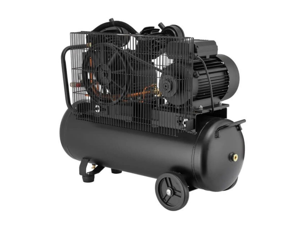 Компресор 50 л, 3 кВт, 220 В, 10 атм, 500 л/хв, 2 циліндри INTERTOOL PT-0016 