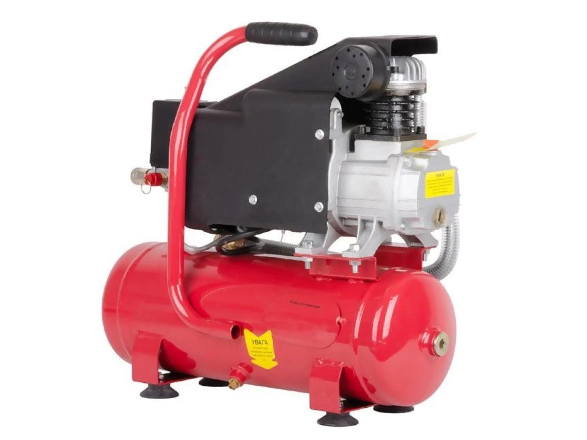 Компресор 9 л, 0.75 кВт, 220 В, 8 aтм, 160 л/хвил INTERTOOL PT-0002 