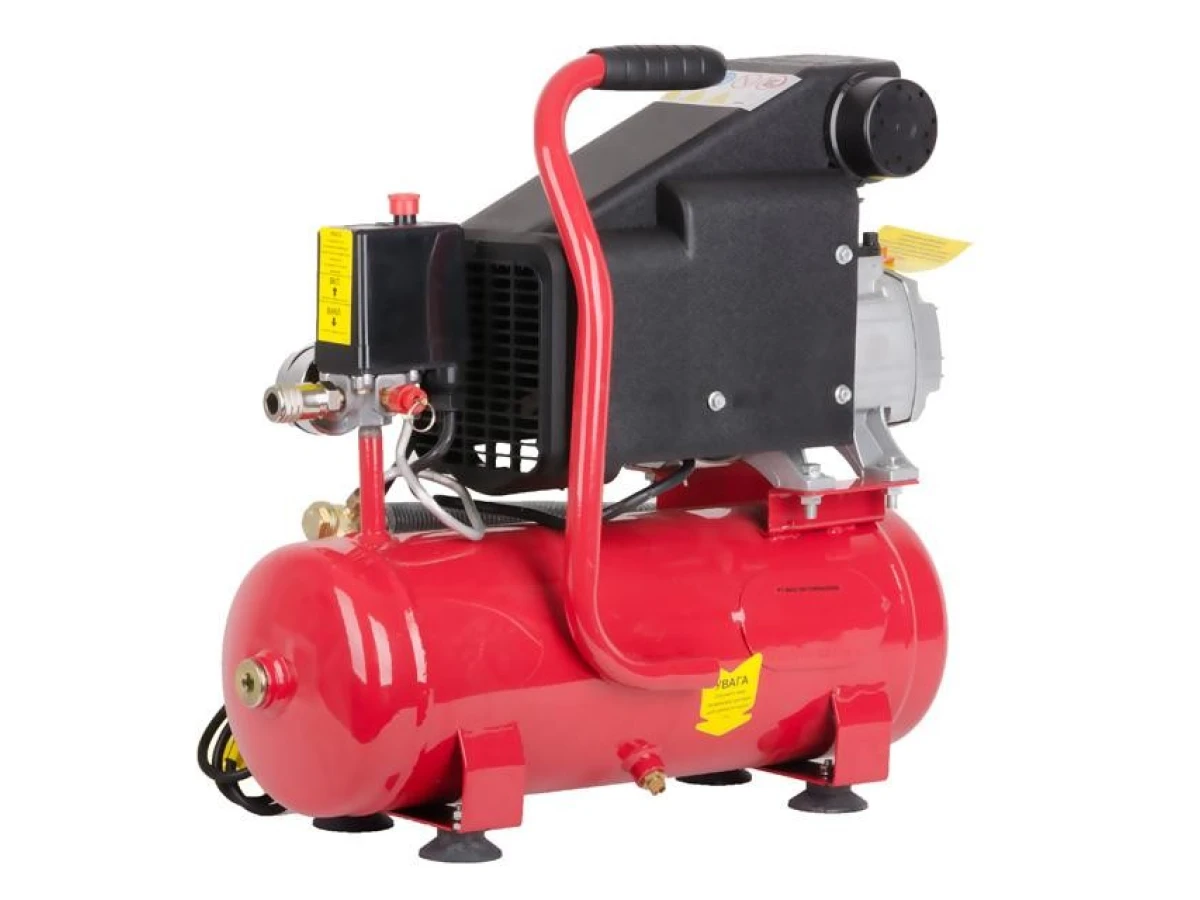 Компресор 9 л, 0.75 кВт, 220 В, 8 aтм, 160 л/хвил INTERTOOL PT-0002 