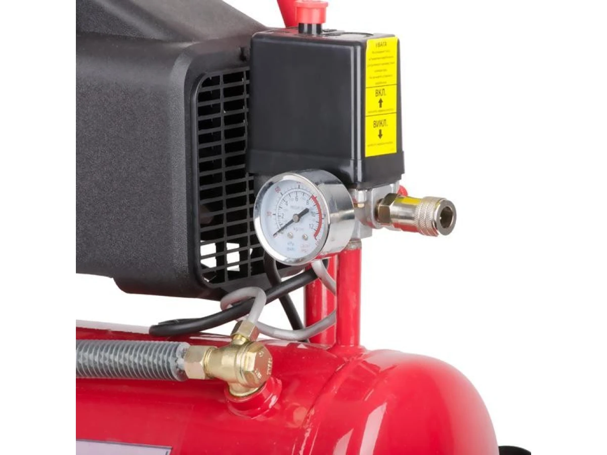 Компресор 9 л, 0.75 кВт, 220 В, 8 aтм, 160 л/хвил INTERTOOL PT-0002 