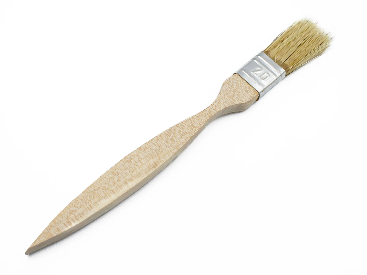 Пензлик флейцевий малярський тонкий 20х8 мм, натуральний ворс 