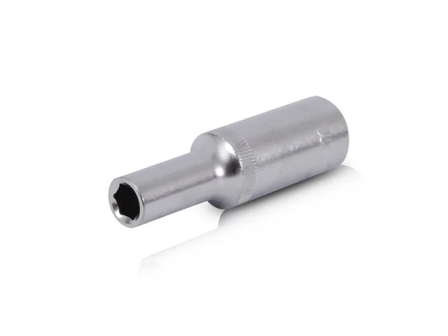 Головка шестигранна подовжена 1/2", 10*78 мм CrV INTERTOOL ET-0110 