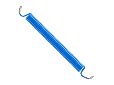 Шланг спіральний поліуретановий 8*12 мм, 15 м з швидкороз'ємними з'єднаннями INTERTOOL PT-1717