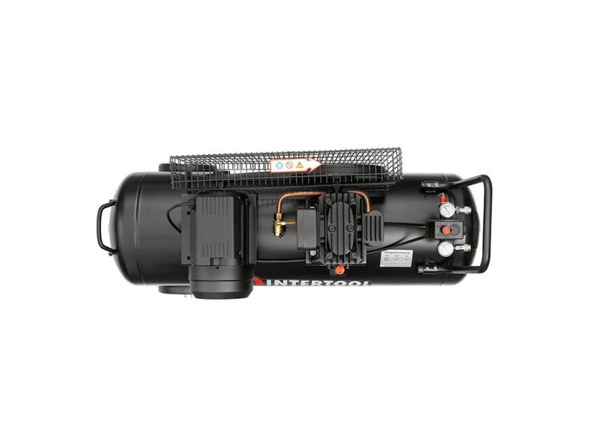 Компресор 100 л, 1.8 кВт, 220 В, 10 атм, 250 л/хв INTERTOOL PT-0012 