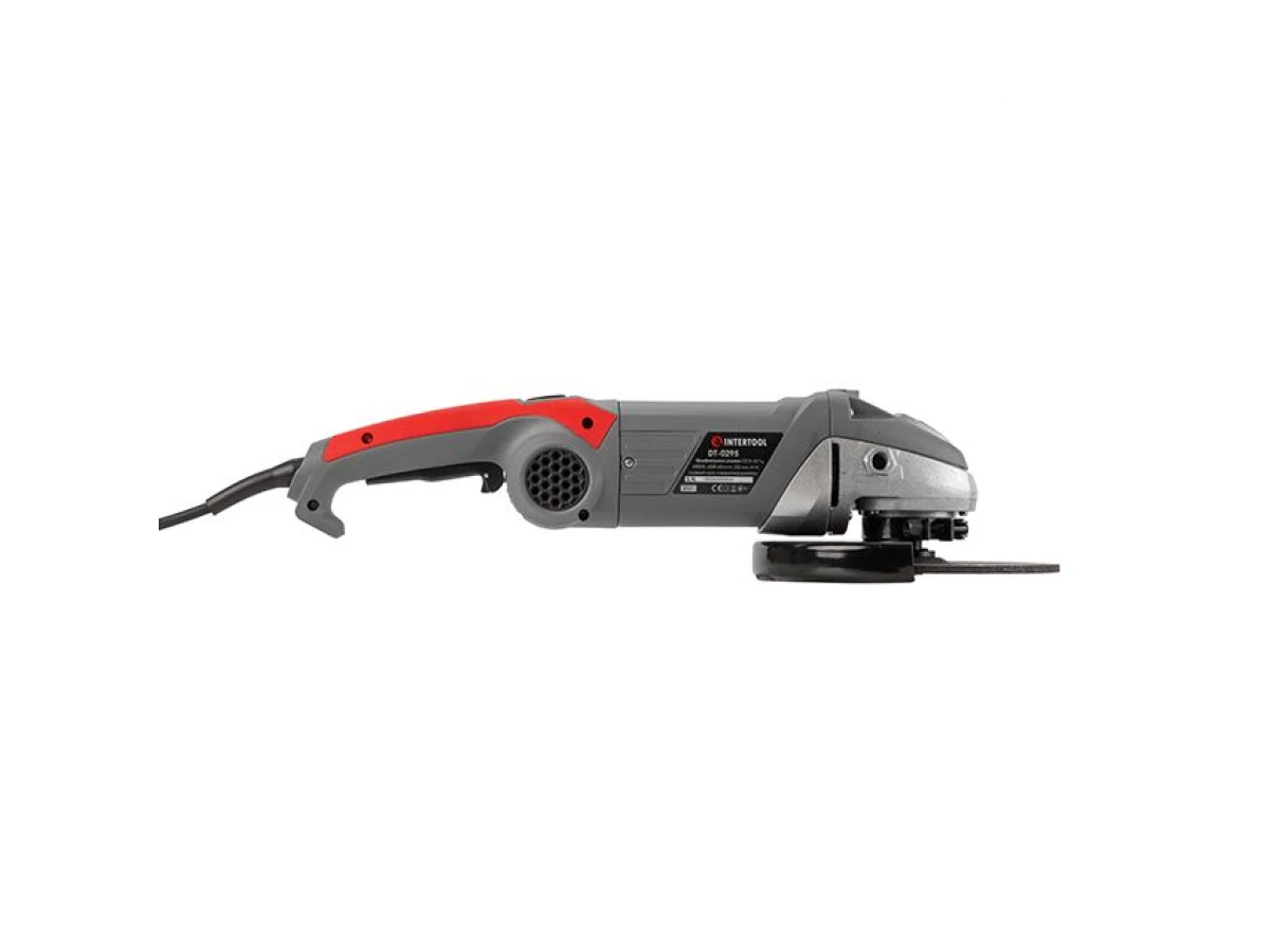 Шлифмашина угловая 2500 Вт, 6500 об/мин, диаметр круга 230 мм, плавный пуск, поворотная рукоятка INTERTOOL DT-0295 