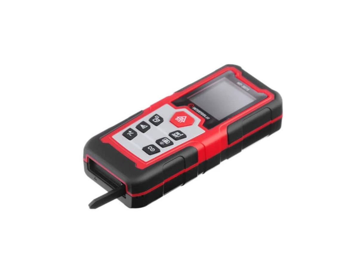Дальномер лазерный 30м, откидная ножка INTERTOOL MT-3073 