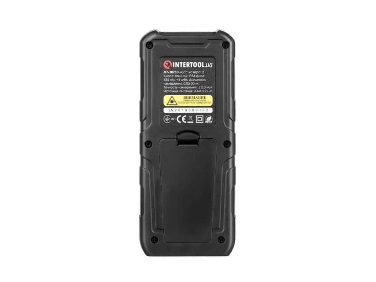 Дальномер лазерный 30м, откидная ножка INTERTOOL MT-3073 