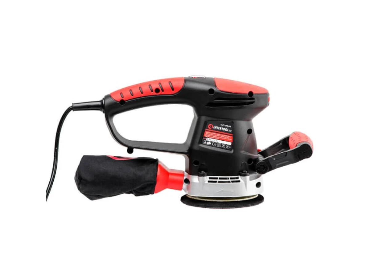 Шлифмашина эксцентриковая, 480 Вт, 4000-14000 об/мин, 125 мм, ход эксцентрика 2.3 мм INTERTOOL WT-0542 