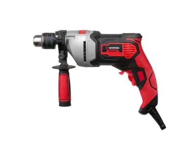 Дрель ударная 800Вт, 0-2900об/мин,1.5-13мм, метал. корпус редуктора INTERTOOL WT-0118