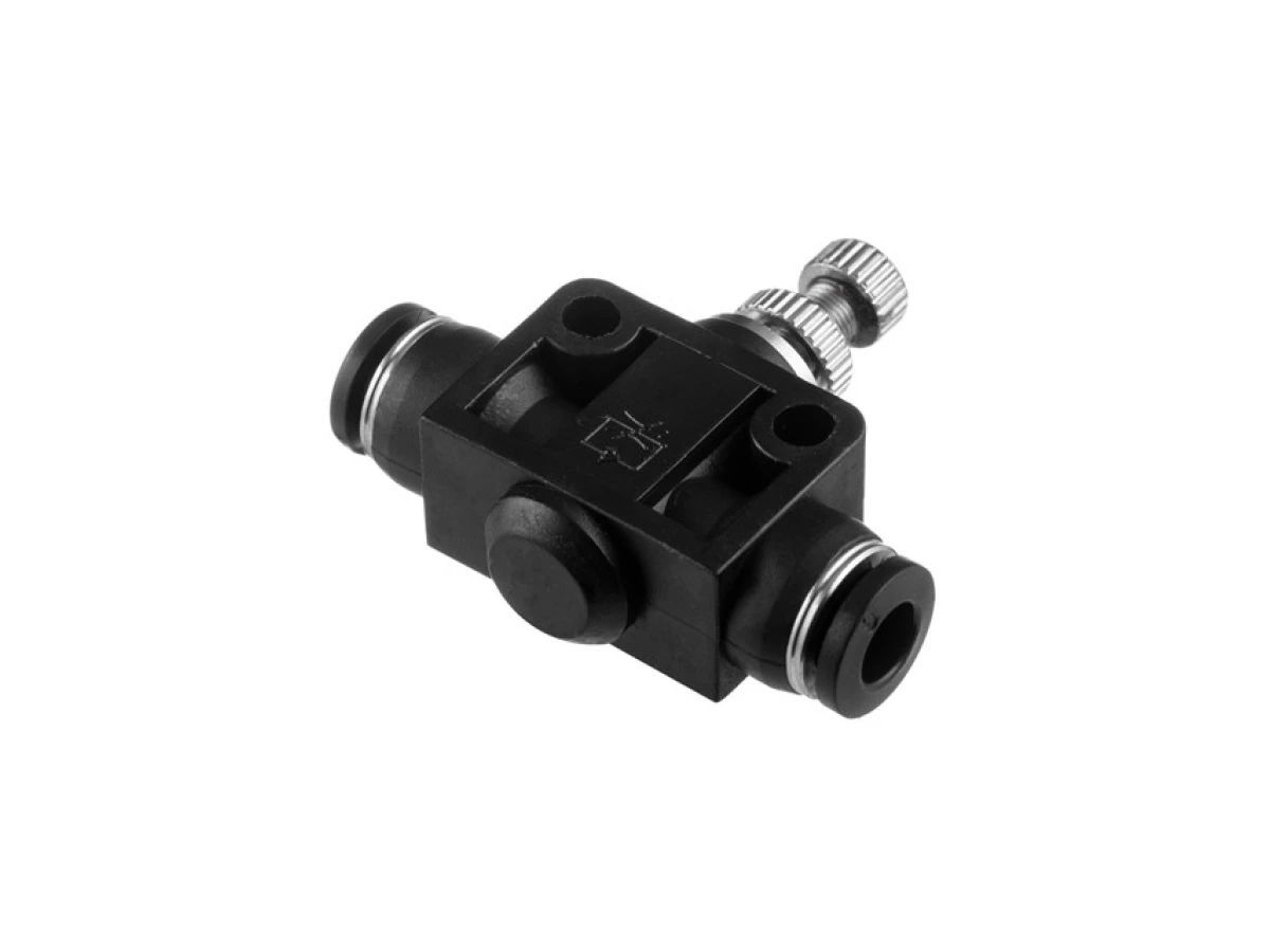 З'єднання цангове пряме з регулятором, для поліуретанових та ін. шлангів 6*6 мм INTERTOOL PT-2396 