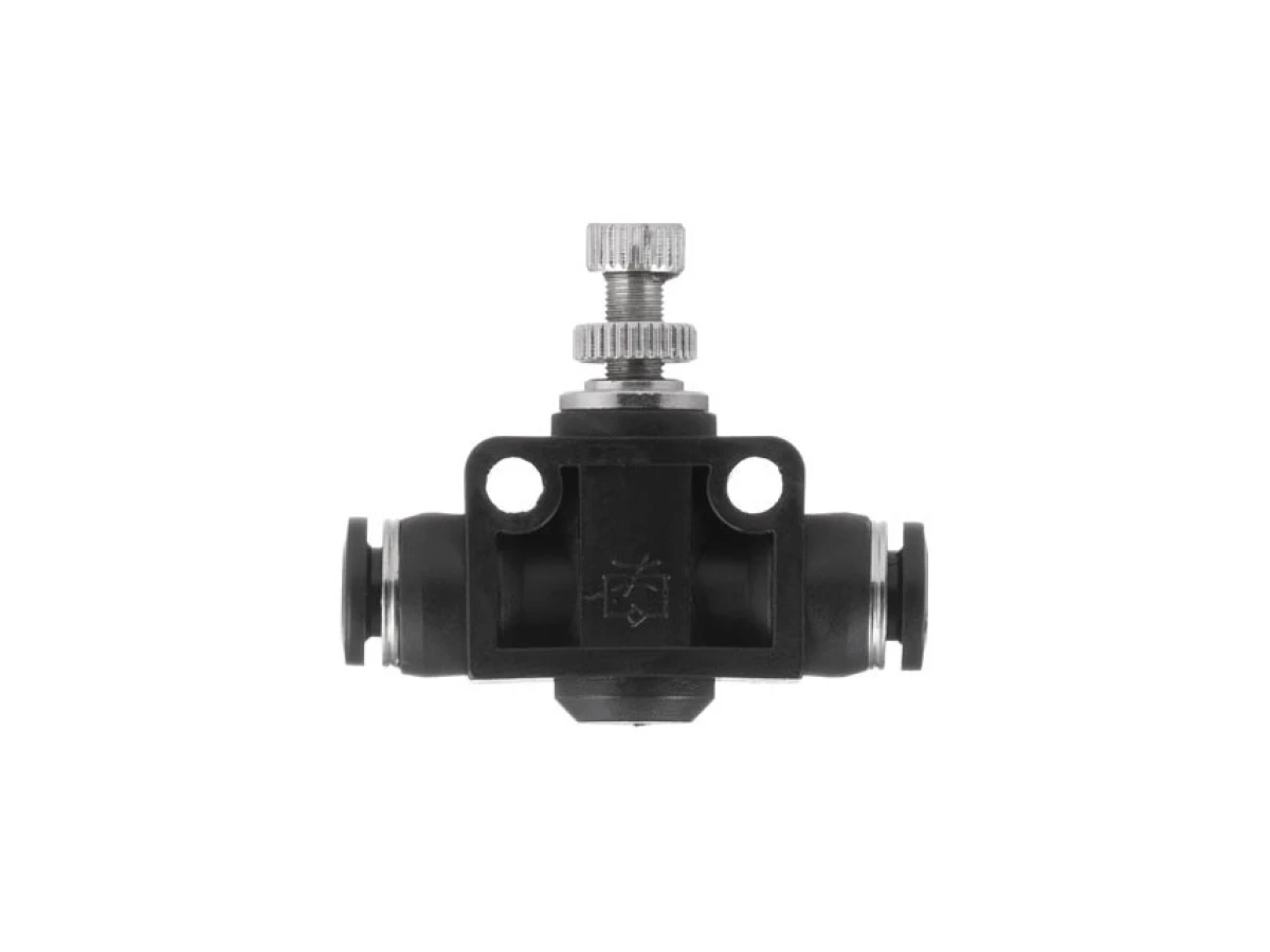 З'єднання цангове пряме з регулятором, для поліуретанових та ін. шлангів 6*6 мм INTERTOOL PT-2396 