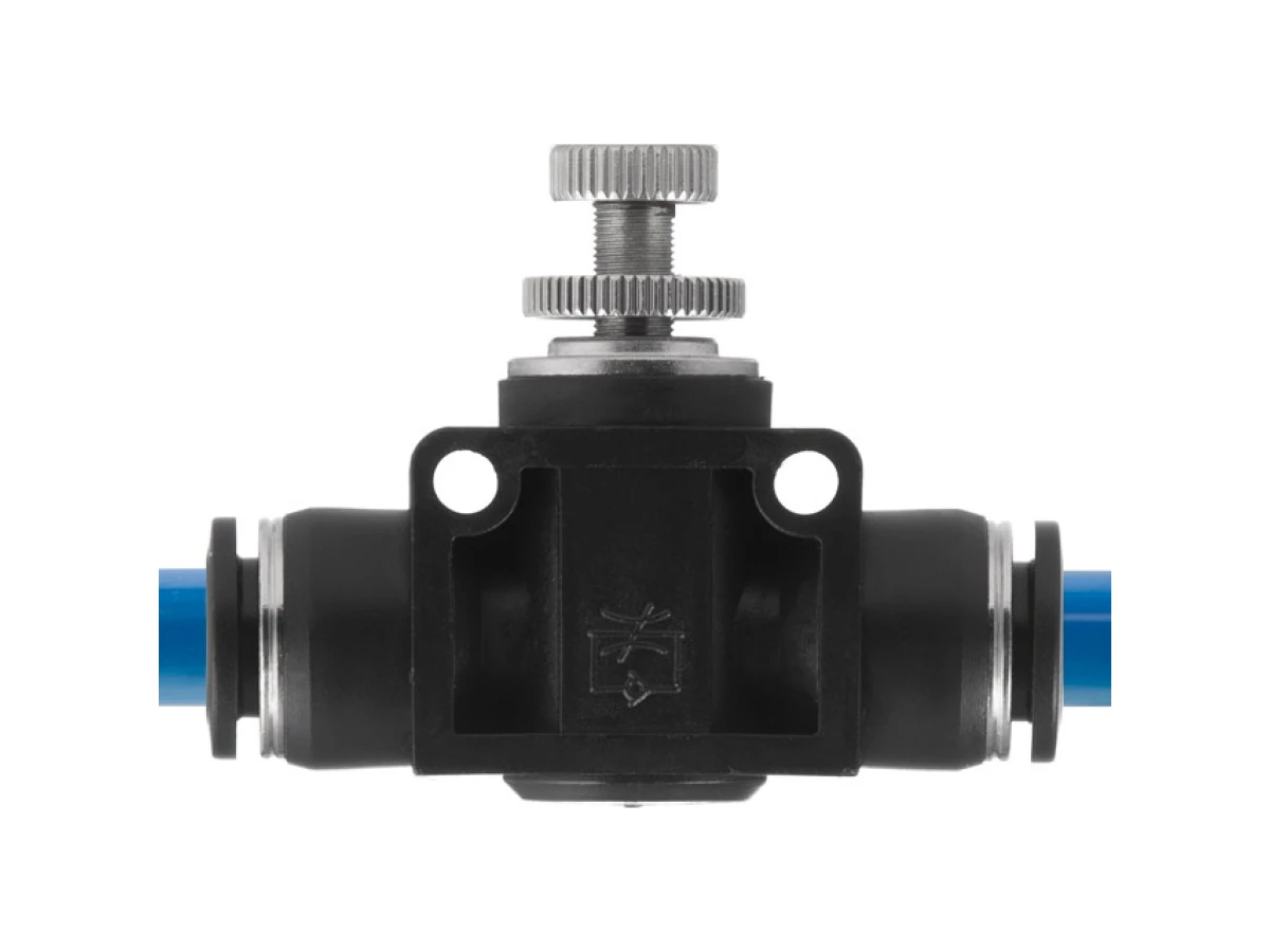 З'єднання цангове пряме з регулятором, для поліуретанових та ін. шлангів 10*10 мм INTERTOOL PT-2398 