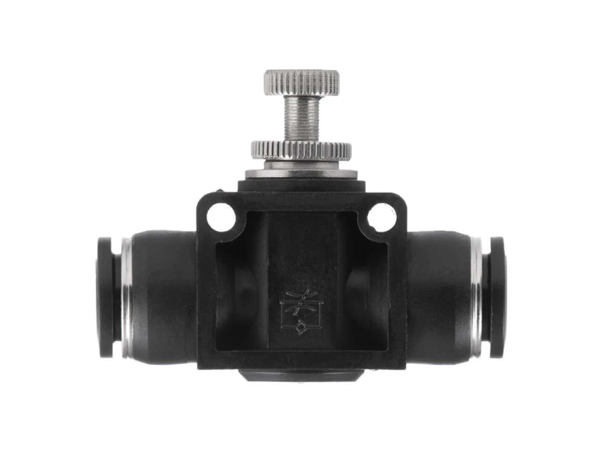 З'єднання цангове пряме з регулятором, для поліуретанових та ін. шлангів 12*12 мм INTERTOOL PT-2399 