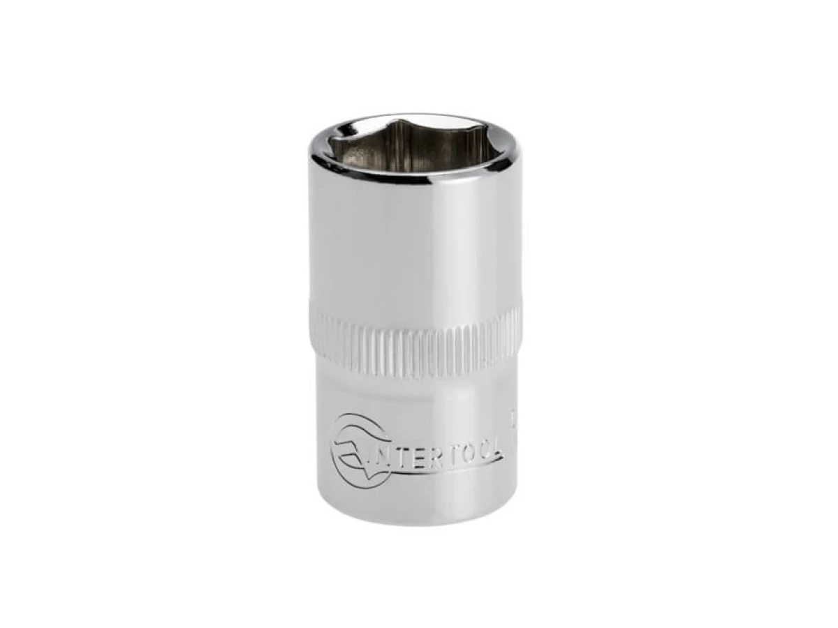 Головка шестигранна 1/2" 16*38 мм CrV INTERTOOL ET-0016 