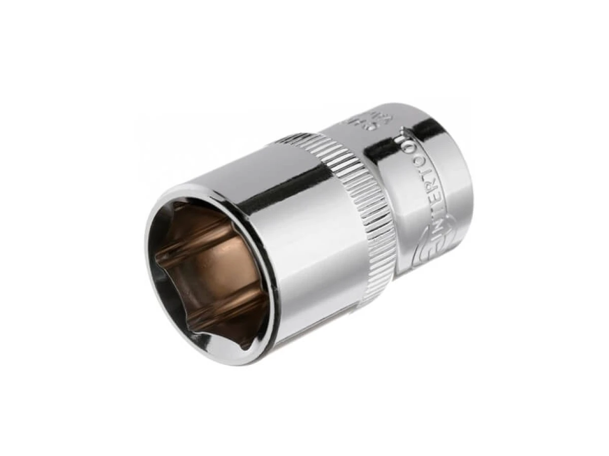 Головка шестигранна 1/2" 17*38 мм CrV INTERTOOL ET-0017 