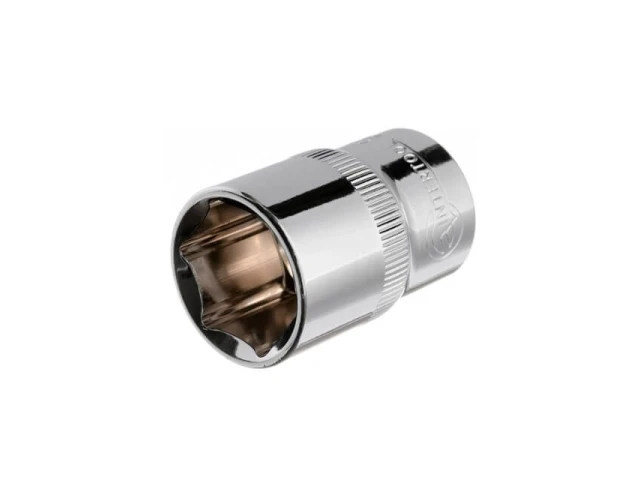 Головка шестигранна 1/2" 19*38 мм CrV INTERTOOL ET-0019 