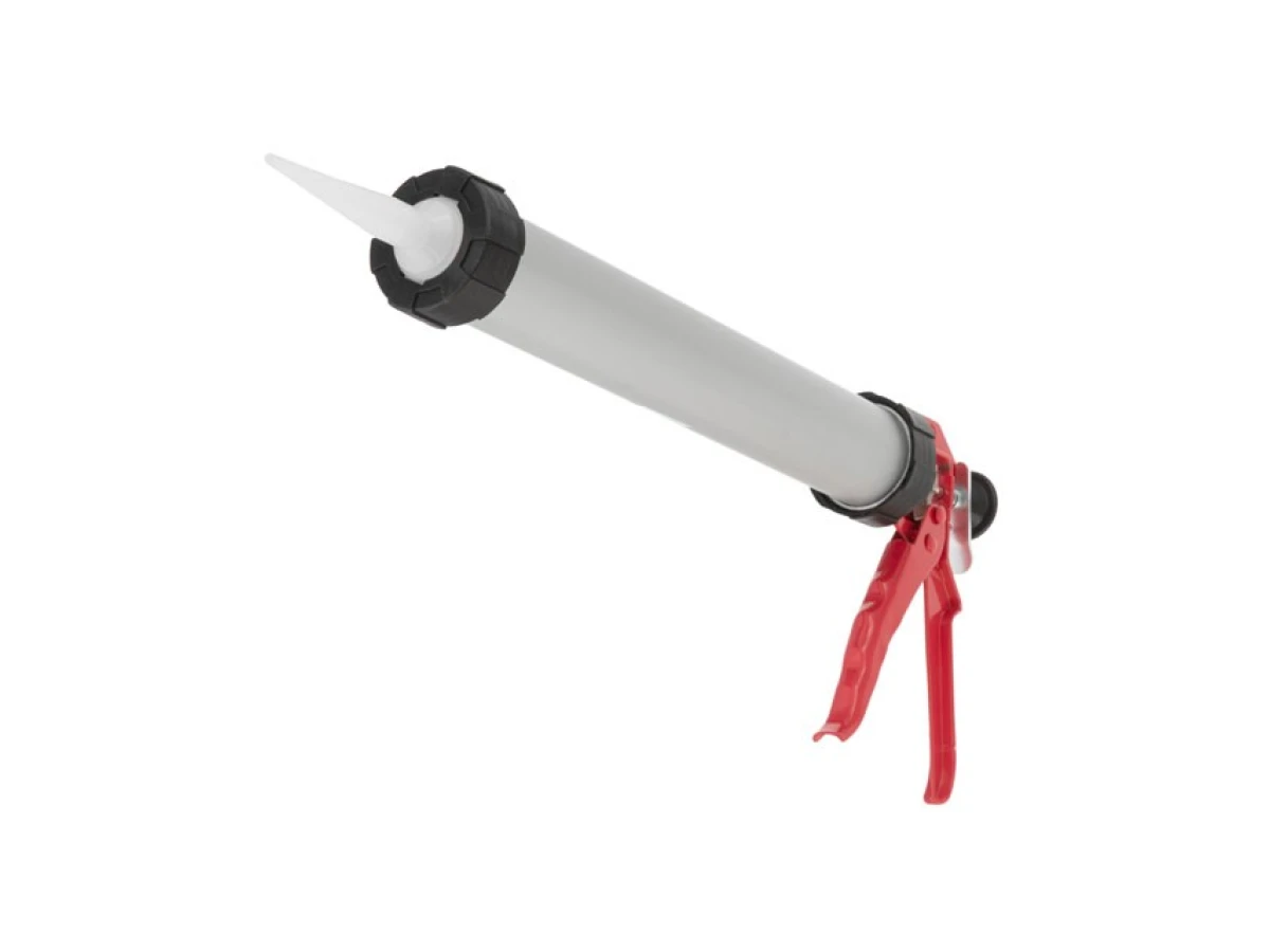 Пістолет для видавлювання силікону 600 мл INTERTOOL HT-0026 