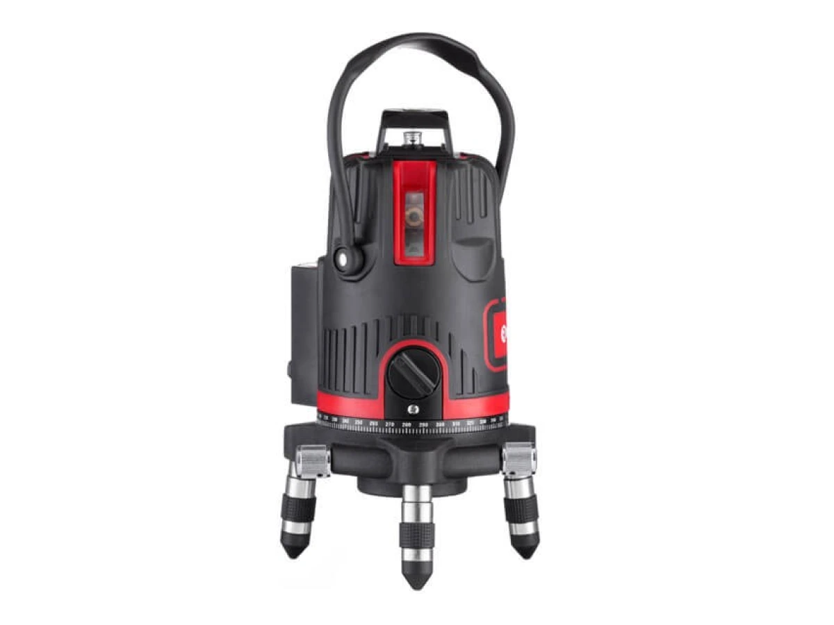 Уровень лазерный 5 лазерных головок, красный лазер INTERTOOL MT-3004 