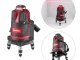 Уровень лазерный 5 лазерных головок, красный лазер INTERTOOL MT-3004 