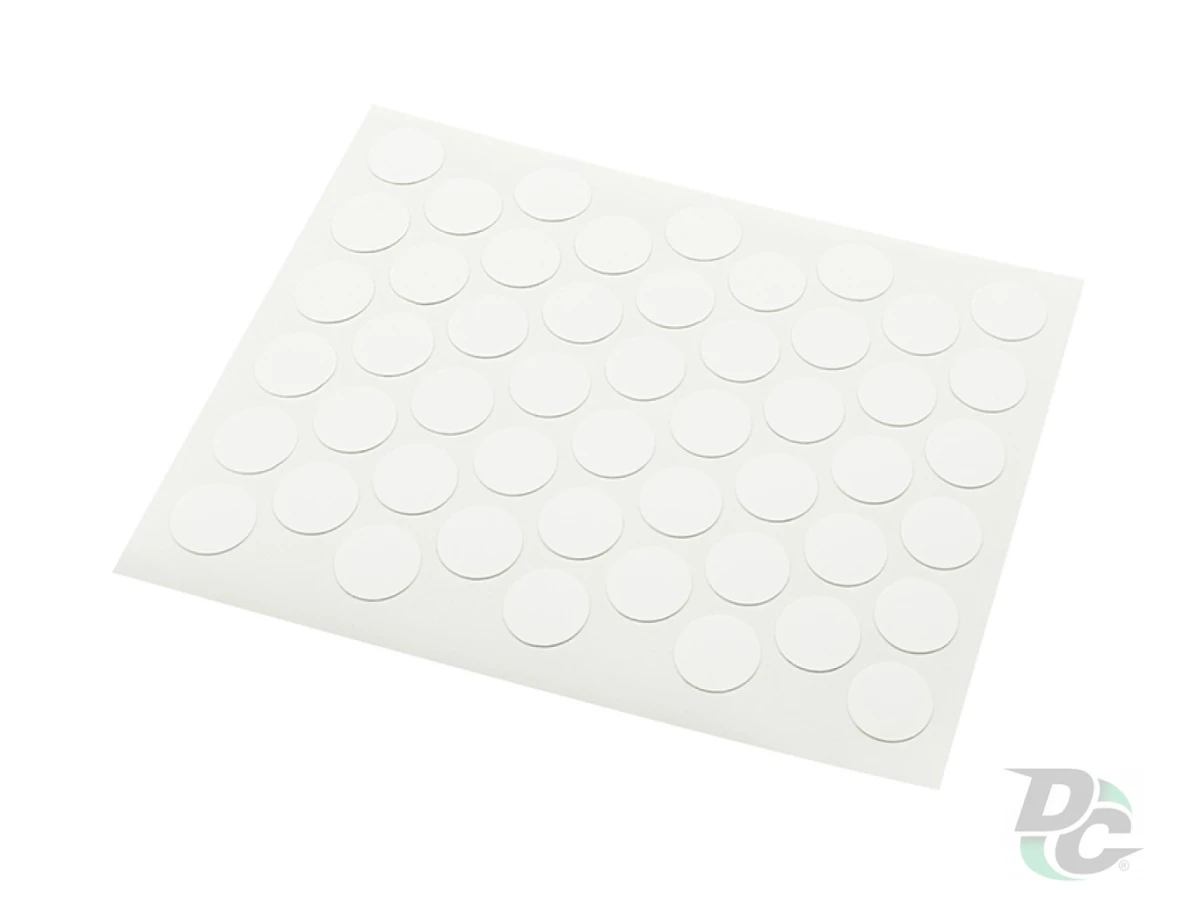 Заглушка самоклеющаяся на конфирмат белая гладкая матовая 1120 