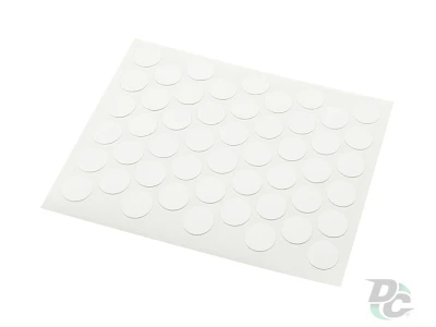 Заглушка самоклеющаяся на конфирмат белая гладкая матовая 1120