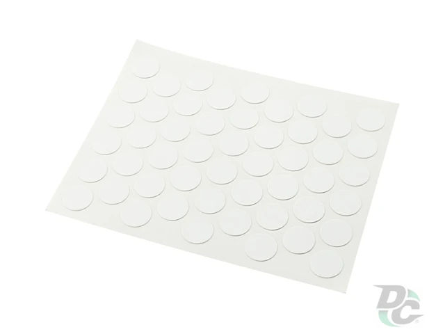 Заглушка самоклеющаяся на конфирмат белая глянцевая 0311 