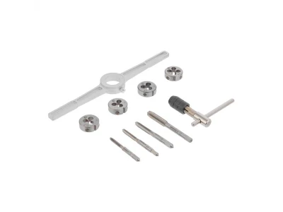 Набор плашек M4-M8 и метчиков M4-M8, 10ед INTERTOOL SD-8025