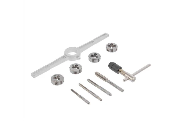 Набор плашек M4-M8 и метчиков M4-M8, 10ед INTERTOOL SD-8025 