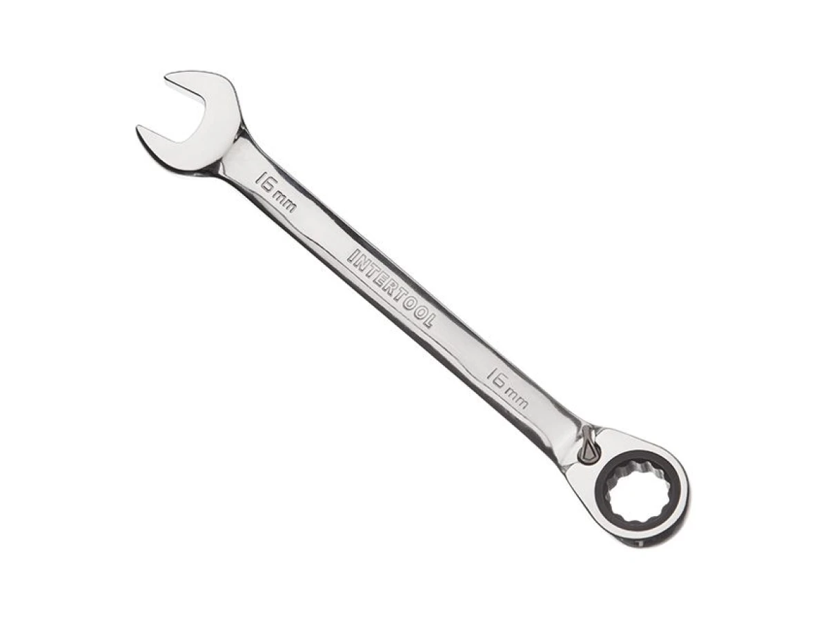 Ключ комбинированный с трещоткой 16 мм, Cr-V, PROF DIN3113 INTERTOOL XT-1316 