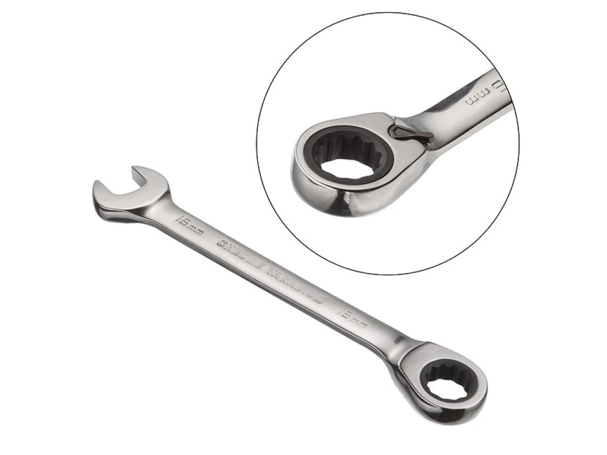 Ключ комбинированный с трещоткой 16 мм, Cr-V, PROF DIN3113 INTERTOOL XT-1316 