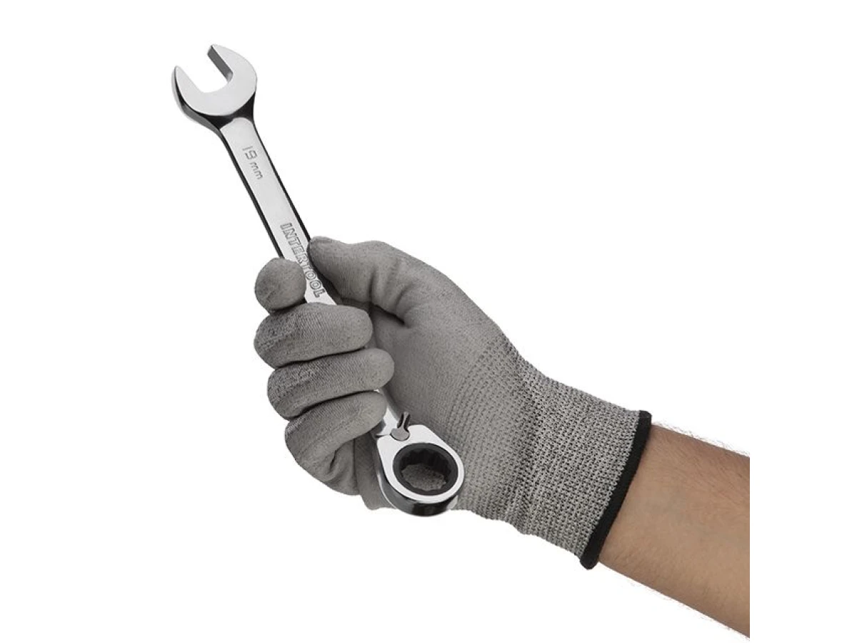 Ключ комбинированный с трещоткой 19 мм, Cr-V, PROF DIN3113 INTERTOOL XT-1319 