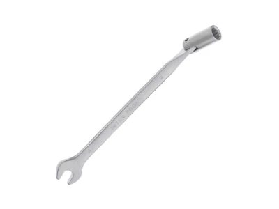 Ключ ріжково-накидний шарнірний 8 мм, CrV, покриття сатин-хром INTERTOOL XT-1408