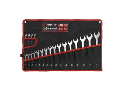Набір ключів комбінованих, 20 шт, 6-32 мм INTERTOOL HT-1253