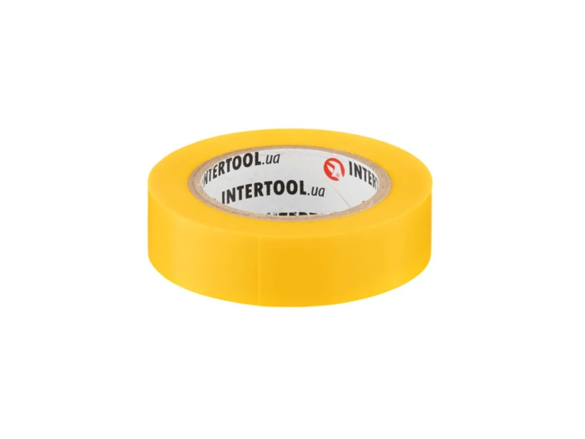 Стрічка ізоляційна, 17 мм * 10 м * 0.15 мм, жовта INTERTOOL IT-0032 