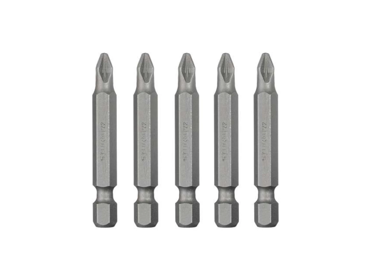 Комплект насадок викруткових PZ2 1/4 "* 50мм, ACR, S2, уп. 5од., STORM INTERTOOL VT-0204 