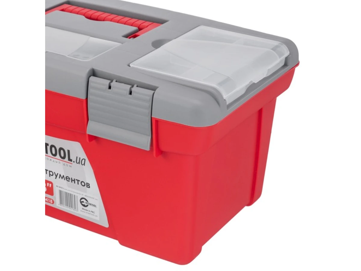 Ящик для інструментів 18" 480*250*230 мм INTERTOOL BX-0418 