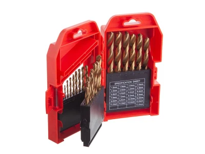 Набір свердел по металу DIN338 HSS 25шт (1.0-13.0), покриття Ti INTERTOOL SD-0025