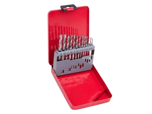 Набір свердел по металу HSS 13шт (2.0-8.0), полірована сталь INTERTOOL SD-0114 