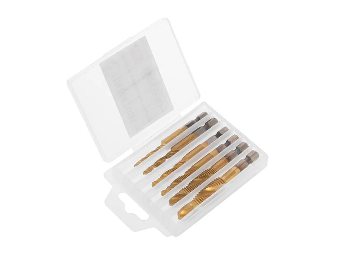 Набір свердел-мітчиків 6 од. INTERTOOL SD-5841 