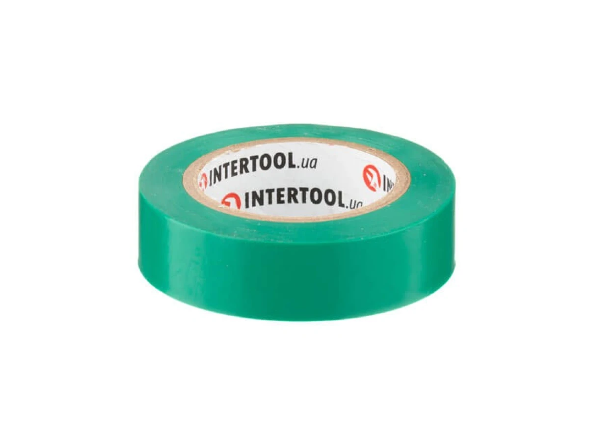 Стрічка ізоляційна, 17 мм * 10 м * 0,15 мм, зелена INTERTOOL IT-0031 