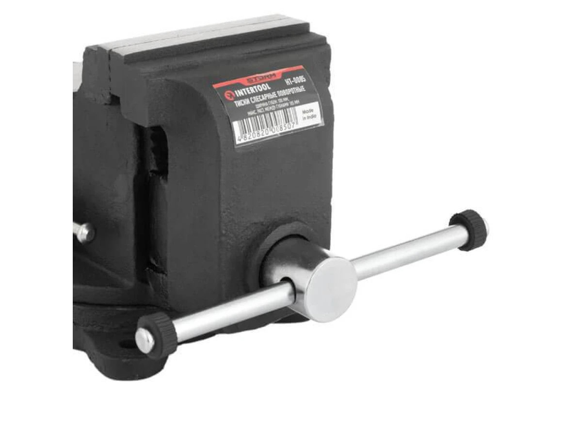 Тиски слесарные поворотные 100 мм STORM INTERTOOL HT-0085 