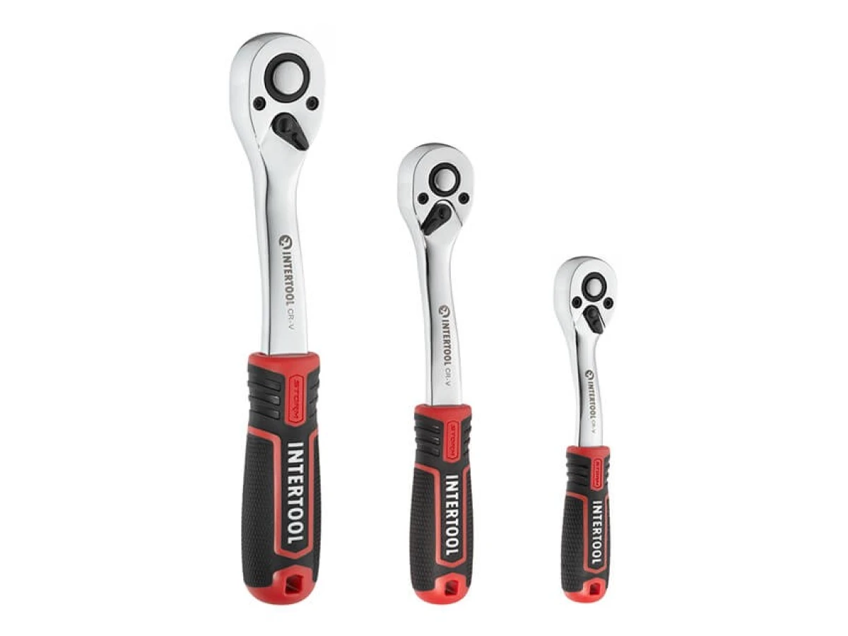 Набір інструментів 1/2" & 3/8" & 1/4", 233 од., Cr-V STORM INTERTOOL ET-8233 