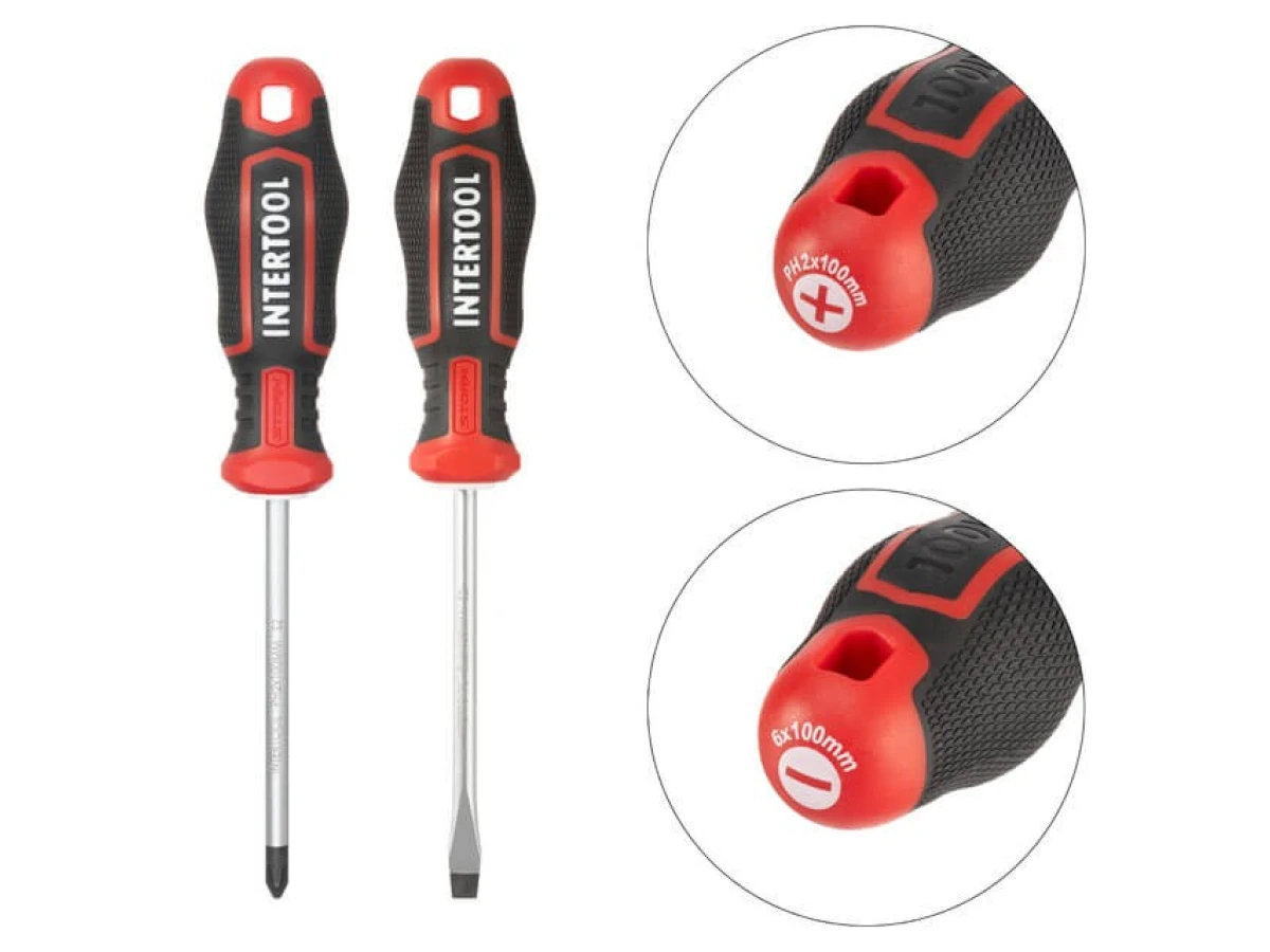 Набір інструментів 1/2" & 3/8" & 1/4", 233 од., Cr-V STORM INTERTOOL ET-8233 