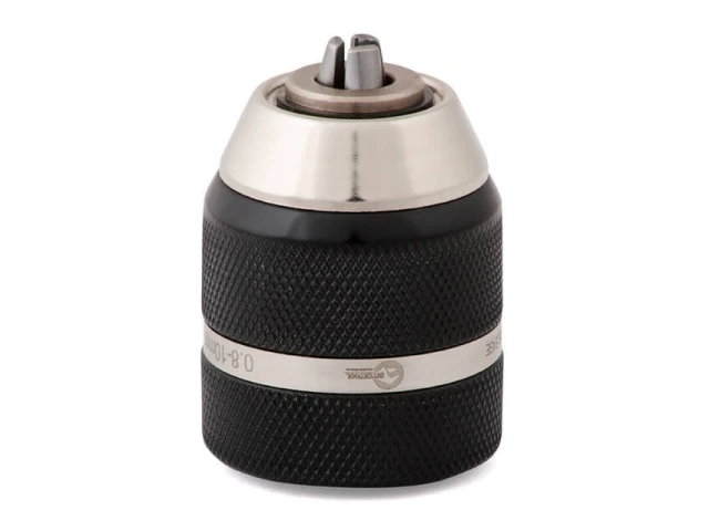 Патрон для дрели быстрозажимной 3/8"*24, 1.0-10мм, цельнометаллический INTERTOOL ST-3831 