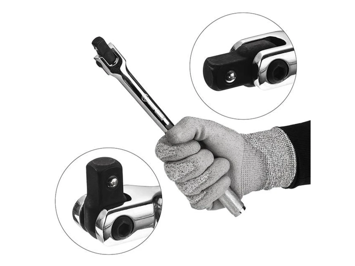 Вороток із шарніром 1/2" 270 мм CrV INTERTOOL ET-1032 